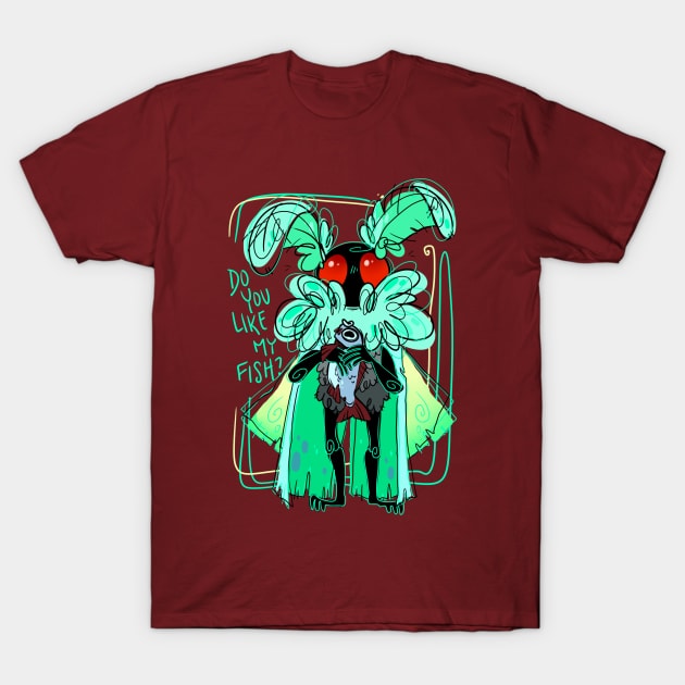 Mothman's fish T-Shirt by FoxintheBushStudios